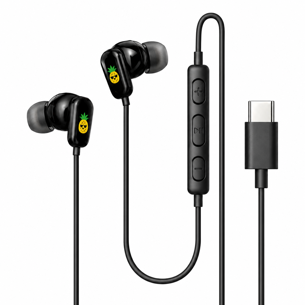 Fizz Tone Color Pineapple wired earphones